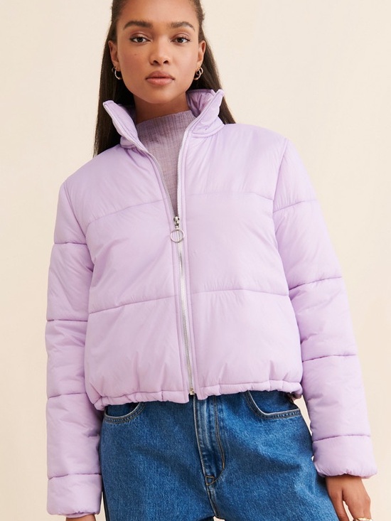 Show Me Your MuMu Jackets & Blazers - Nuuly x Show Me Your Mumu Snowbird Cropped Puffer Jacket - Lavender